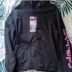 Hello Kitty Black Hoodie hello kitty X girl hoodie